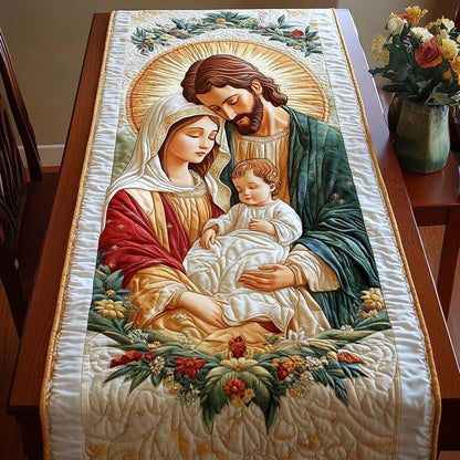 Sacred Family Joy Quilted Table Runner NCU0NT9837