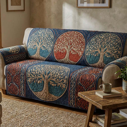 Sacred Grove Quilted Sofa Cover NCU0XD2372
