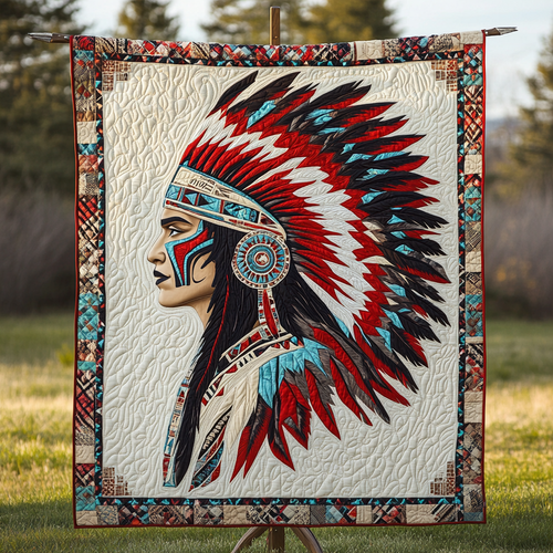 Sacred Headdress Quilted Blanket NCU0DK3661