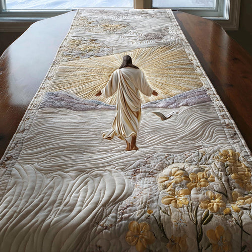 Sacred Heart Quilted Table Runner NCU0DV9150