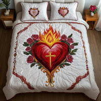 Sacred Heartfire 3-Piece Quilted Bedding Set NCU0NT7825