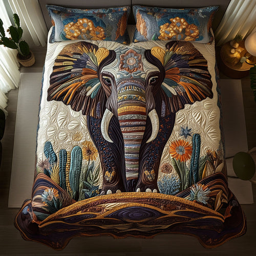 Sacred Herd 3-Piece Quilted Bedding Set NCU0PT7273