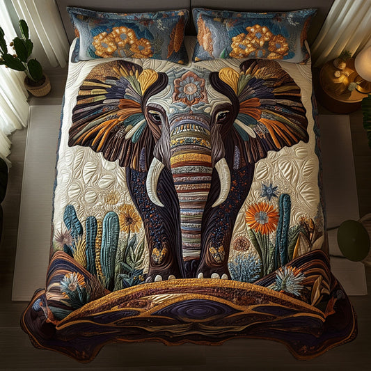 Sacred Herd 3-Piece Quilted Bedding Set NCU0PT7273