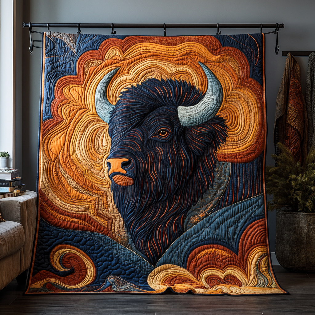 Sacred Herd Quilted Blanket NCU0DK4902