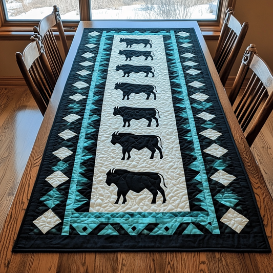 Sacred Herd Quilted Table Runner NCU0DK4397