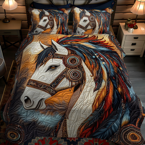 Sacred Hoof Quilted Bedding Set NCU0VH255