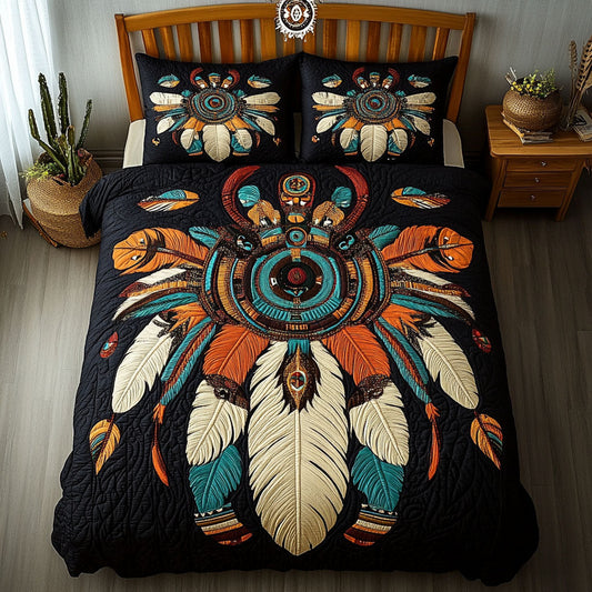 Sacred Hoop Serenity 3-Piece Quilted Bedding Set NCU0PT3015