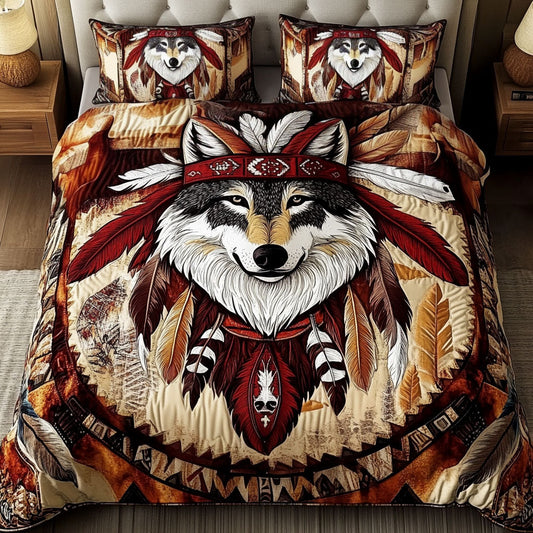 Sacred Howler 3-Piece Quilted Bedding Set NCU0NT2553