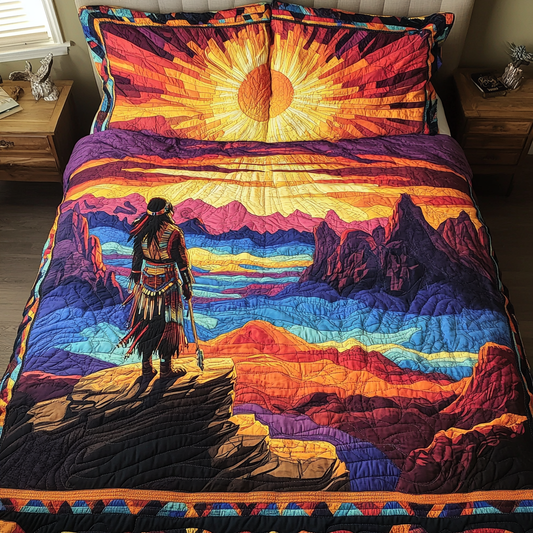 Sacred Lands 3-Piece Quilted Bedding Set NCU0DK7677