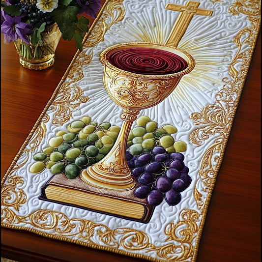 Sacred Light Quilted Table Runner NCU0NT6742