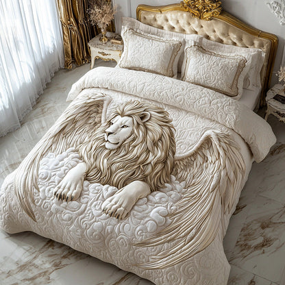 Sacred Lion 3-Piece Quilted Bedding Set NCU0DV6261