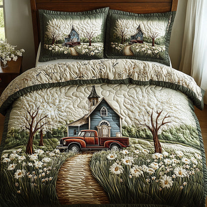 Sacred Meadow 3-Piece Quilted Bedding Set NCU0DV6588