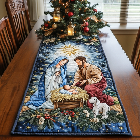 Sacred Night of Hope Quilted Table Runner NCU0DK1888