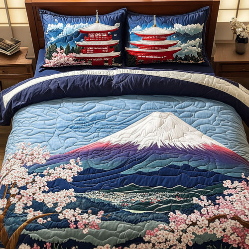 Sacred Peaks 3-Piece Quilted Bedding Set NCU0PT6698