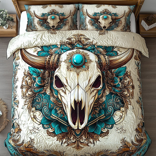 Sacred Plains 3-Piece Quilted Bedding Set NCU0VL1168