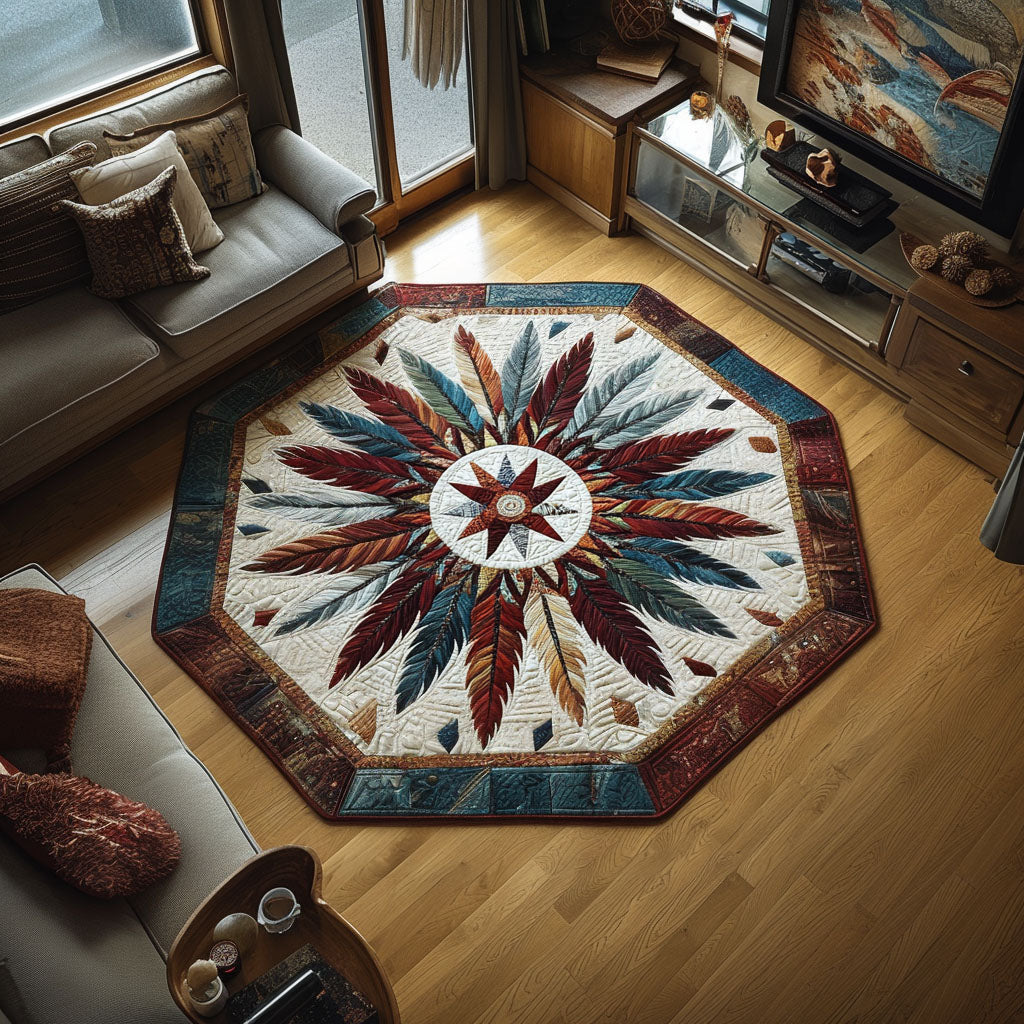 Sacred Plumage Custom Shape Area Rug NCU0PT11567