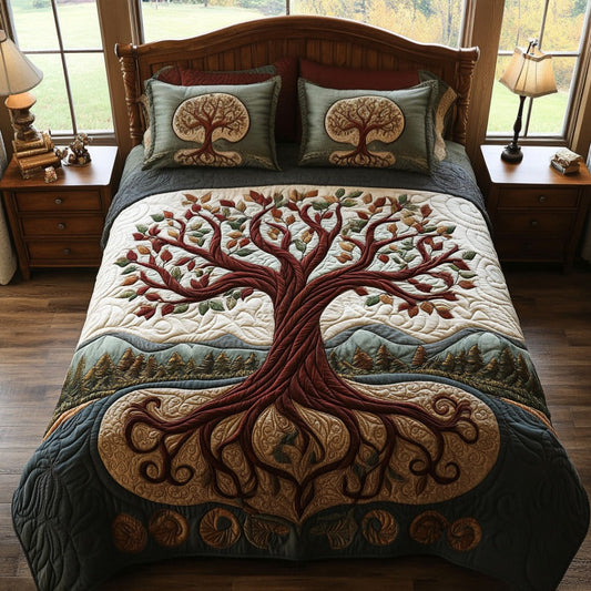 Sacred Roots 3-Piece Quilted Bedding Set NCU0DV9085