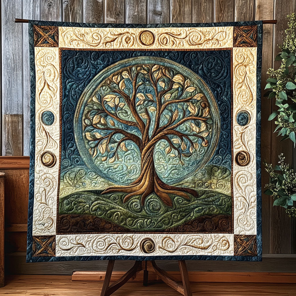 Sacred Roots Art Quilt Hanging NCU0PT3290