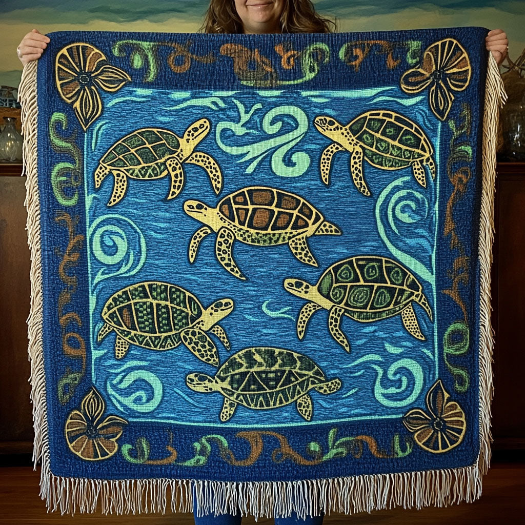 Sacred Sea Woven Sofa Blanket NCU0PT4946