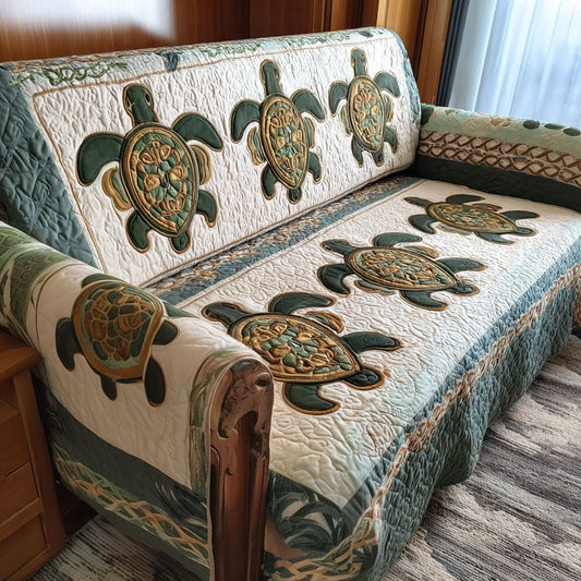 Sacred Shell Quilted Sofa Cover NCU0PT9712