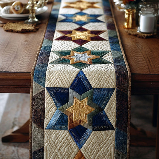 Sacred Star Quilted Table Runner NCU0NT12017