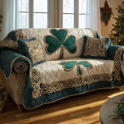 Sacred Verdant Path Quilted Sofa Cover NCU0HH1649