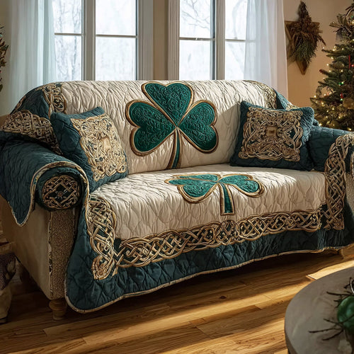 Sacred Verdant Path Quilted Sofa Cover NCU0HH1649
