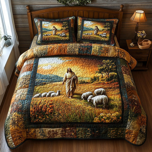 Sacred Watch 3-Piece Quilted Bedding Set NCU0DV6510