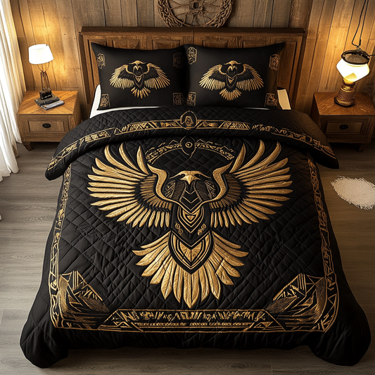 Sacred Wings 3-Piece Quilted Bedding Set NCU0DK3539