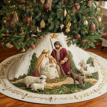 Sacred Wonder Christmas Quilted Tree Skirt NCU0PT10613