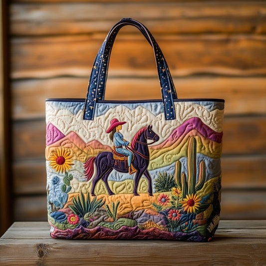 Saddle Bloom Quilted Tote Bag NCU0DV7011