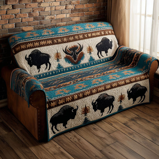 Saddle Dust Quilted Sofa Cover NCU0PT10233