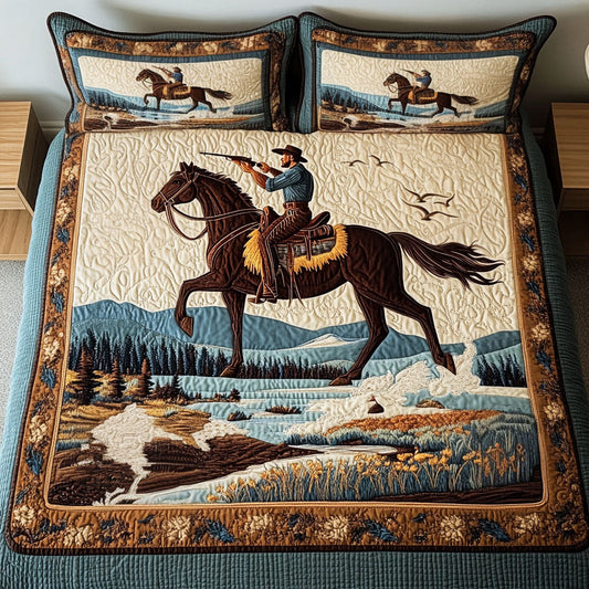 Saddle Ridge 3-Piece Quilted Bedding Set NCU0NT2492