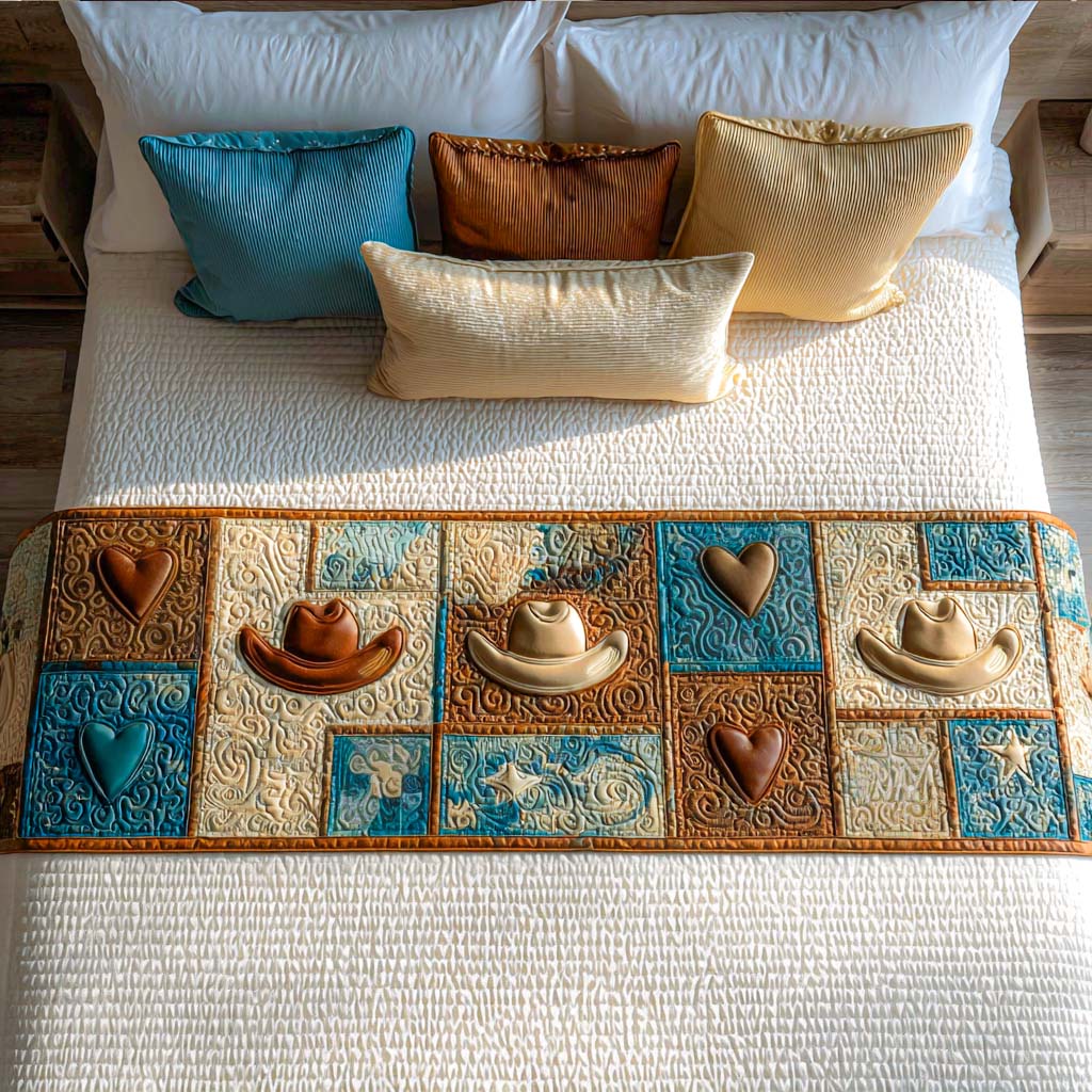 Saddle Style Quilted Bed Runner NCU0NT8497