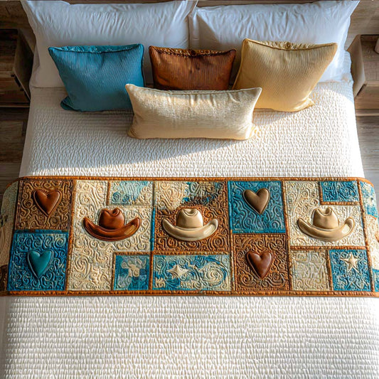 Saddle Style Quilted Bed Runner NCU0NT8497