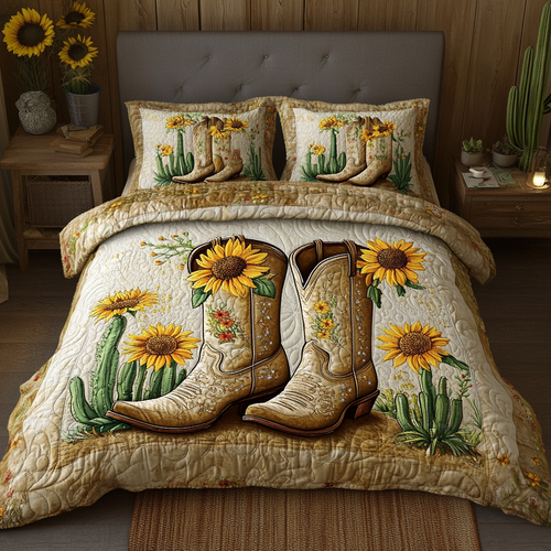 Saddle Up 3-Piece Quilted Bedding Set NCU0VL1456