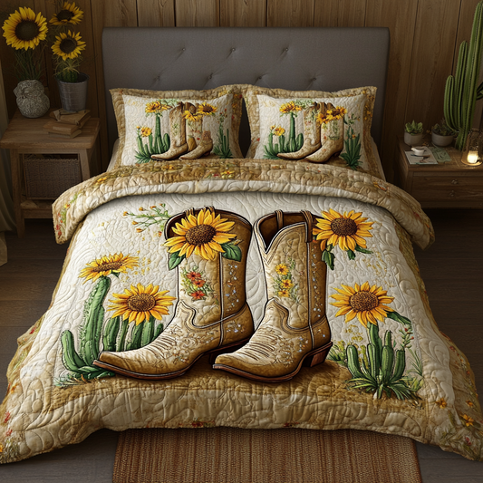 Saddle Up 3-Piece Quilted Bedding Set NCU0VL1456