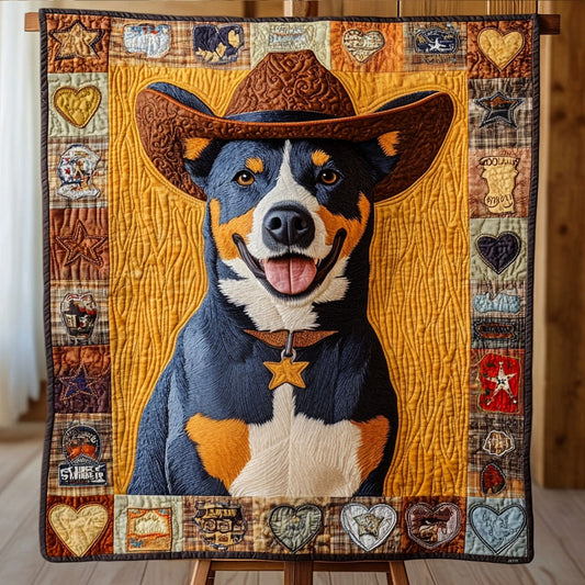 Saddle Up Pup Quilted Blanket NCU0PT2649