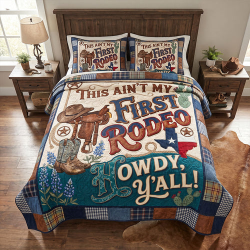 Saddleback Springs 3-Piece Quilted Bedding Set NCU0PT11728