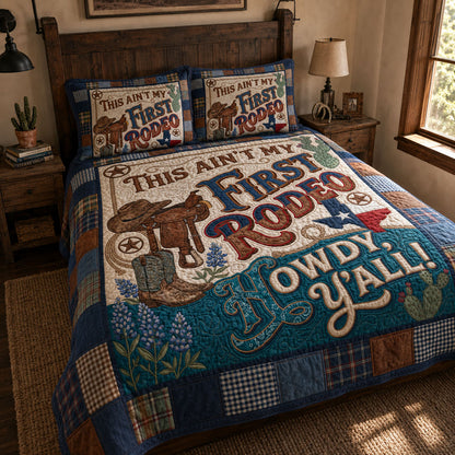 Saddleback Springs 3-Piece Quilted Bedding Set NCU0PT11728