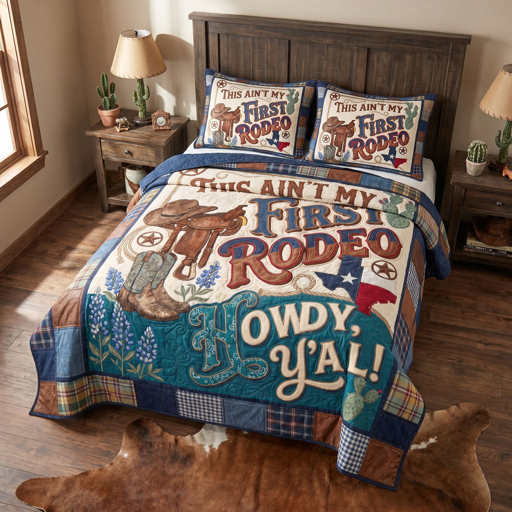 Saddleback Springs 3-Piece Quilted Bedding Set NCU0PT11728