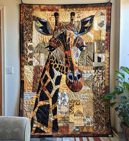 Safari Giraffe Quilted Blanket NCU0PT084