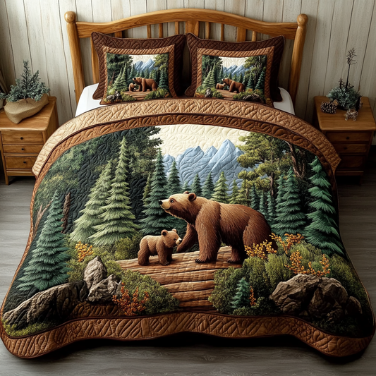 Safari Dreams 3-Piece Quilted Bedding Set NCU0VL2453