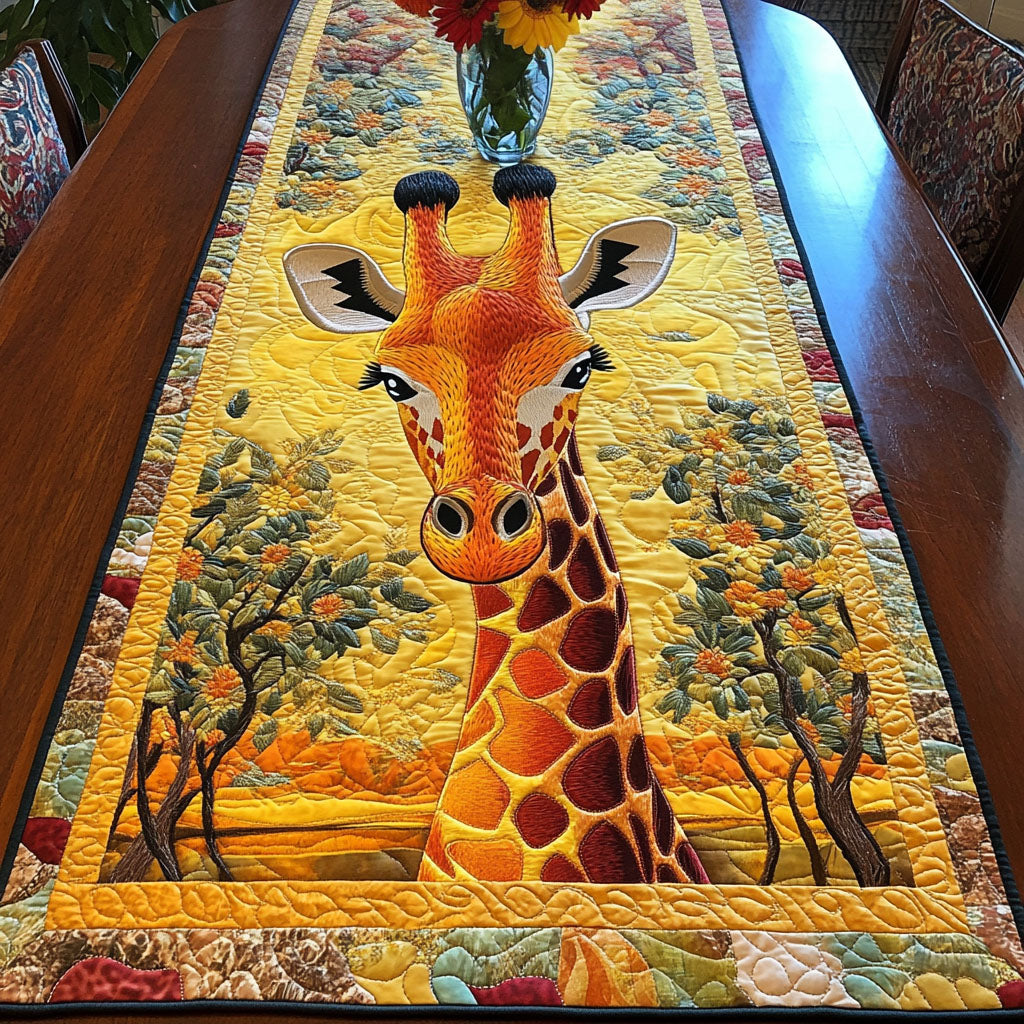Safari Love Giraffes Quilted Table Runner NCU0NT4401