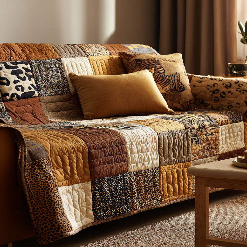 Safari Mosaic Quilted Sofa Cover NCU0NT12115