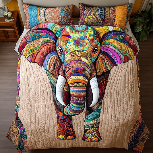 Safari Spirit 3-Piece Quilted Bedding Set NCU0DK7245