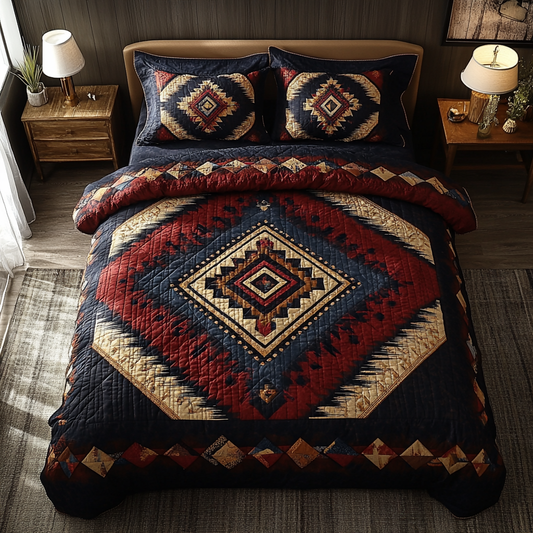 Sage And Sand 3-Piece Quilted Bedding Set NCU0DK5094