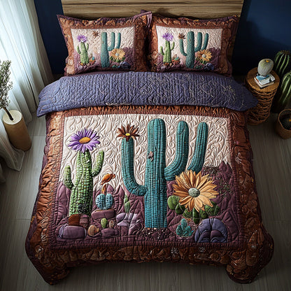 Saguaro Dream 3-Piece Quilted Bedding Set NCU0DV6708
