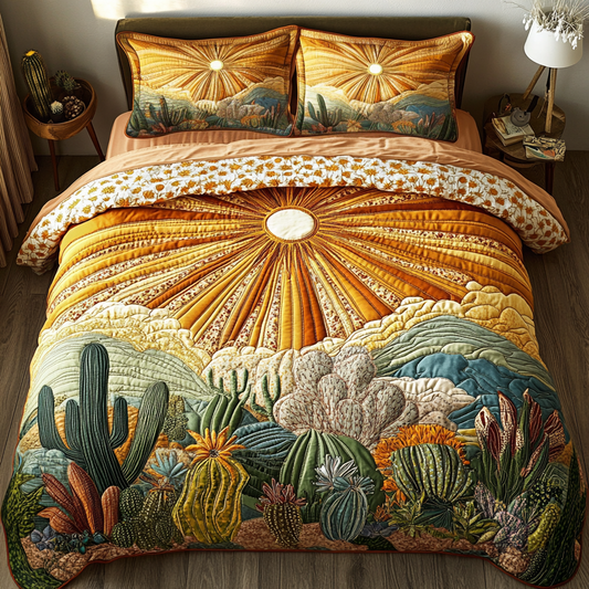 Saguaro Dreams 3-Piece Quilted Bedding Set NCU0VH3073