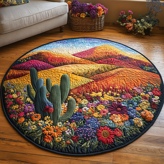 Saguaro Spirit Quilted Round Mat NCU0DV4111